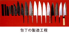 包丁の製造工程